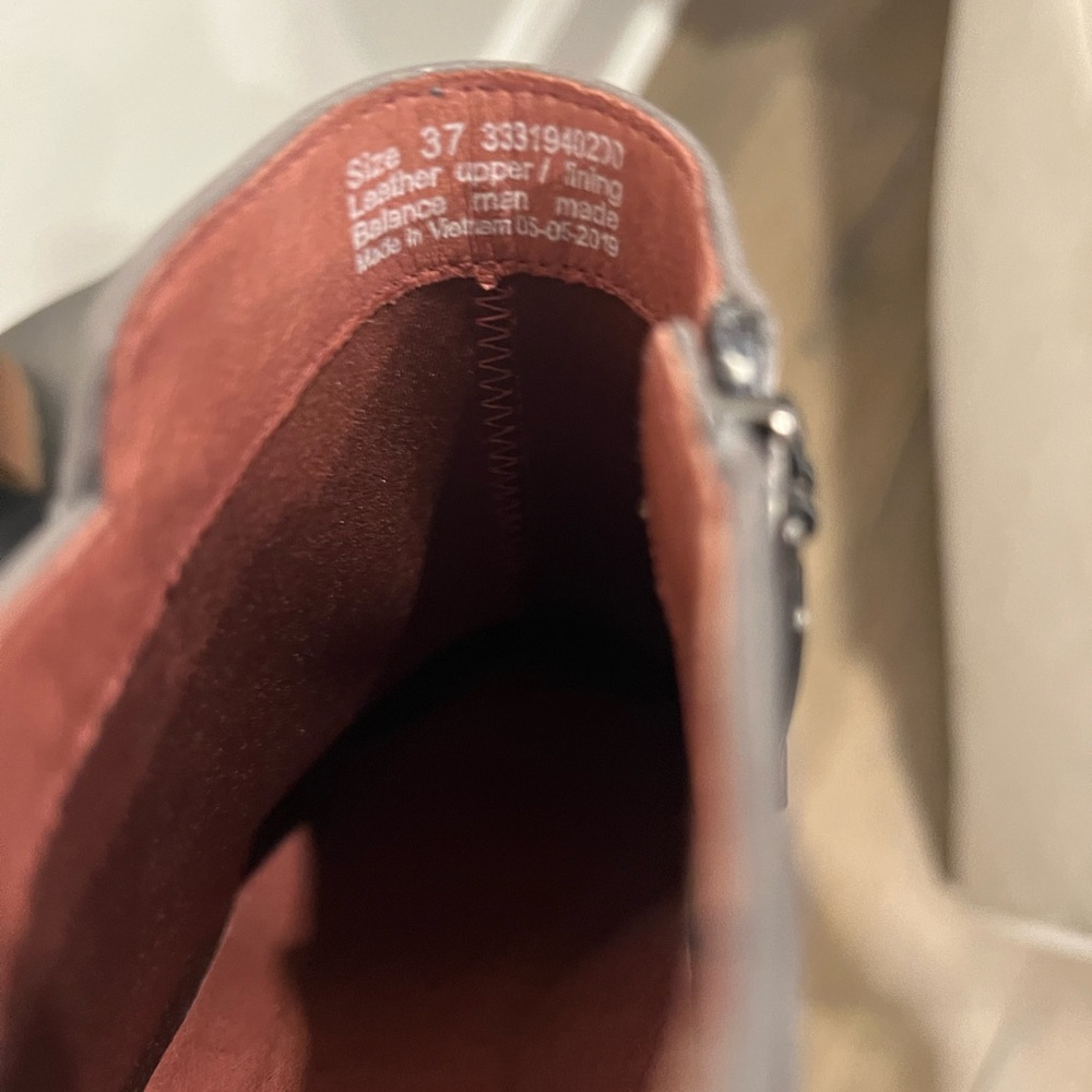 Dansko Gray Leather Ankle Boots - Picture 8 of 9